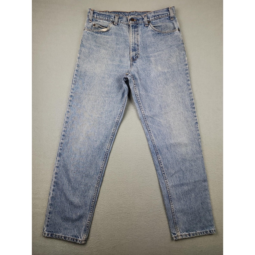 Vintage Levi's 540 Relaxed Taper Jeans Mens 34x31 (32x 30) Light Blue Denim USA